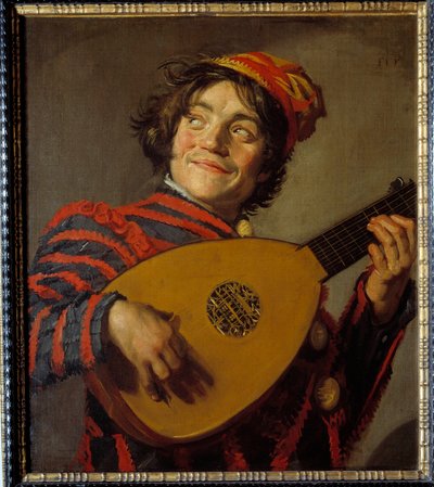 Błazen lutni. Obraz Fransa Halsa (1580-1666) autorstwa Frans Hals