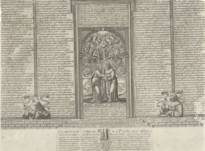 Chrystus i święty Franciszek przy drzewie świętych autorstwa Frans Heylan