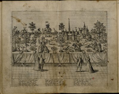 Ślub księcia Jana Wilhelma z Jülich-Cleves-Berg i Jakobei z Baden, 1585 autorstwa Frans Hogenberg