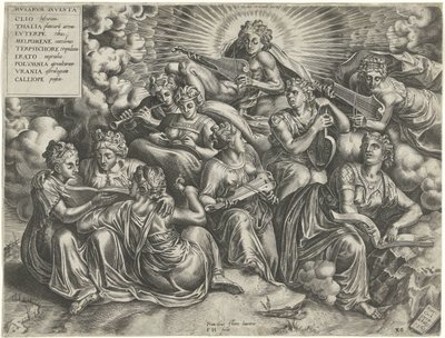 Apollo i muzy autorstwa Frans Huys