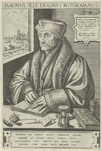 Portret Aberfortha Erazma autorstwa Frans Huys