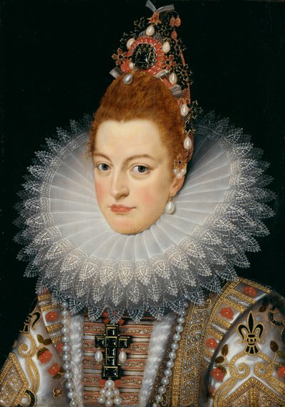 Arcyksiężna Isabella, ok. 1601-20 (olej na desce) autorstwa Frans II (after) Pourbus
