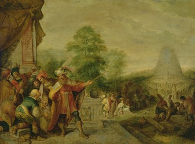 Budowa wieży Babel autorstwa Frans II Francken