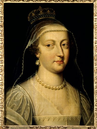 Portret Anny Austriackiej (1601-1666), królowej Francji. Obraz Fransa Pourbusa Le Jeune (Francois (Franz) Porbus autorstwa Frans II Pourbus
