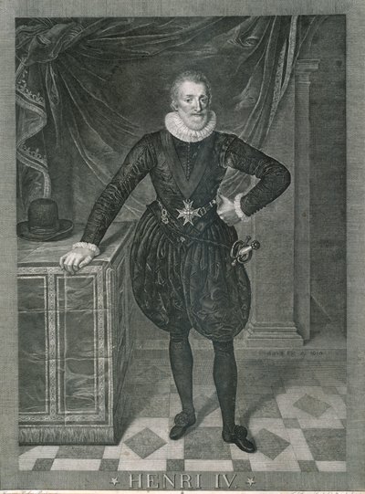 Portret Henryka IV z Francji autorstwa Frans II Pourbus