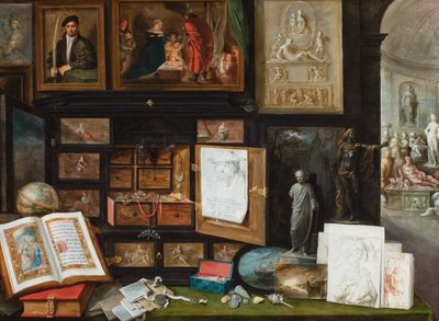 Gabinet kolekcjonera. ok. 1617 (olej na płycie) autorstwa Frans II the Younger Francken