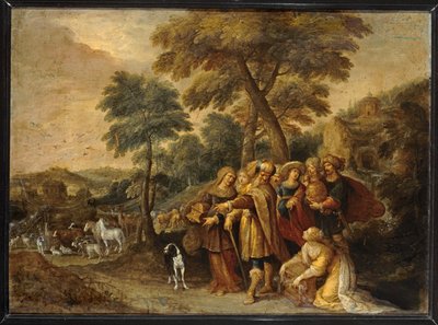 Noe wchodzący do arki ... (obraz na płótnie) autorstwa Frans II the Younger Francken