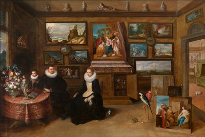 Kolekcja malarstwa Sebastiana Leerse, ok. 1610 r. (olej na desce) autorstwa Frans II the Younger Francken
