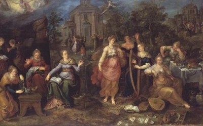 Przypowieść o pannach mądrych i głupich autorstwa Frans II the Younger Francken