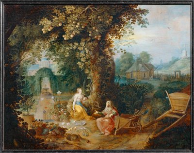 Vertumne et Pomone - Vertumnus i Pomona ... autorstwa Frans II the Younger Francken