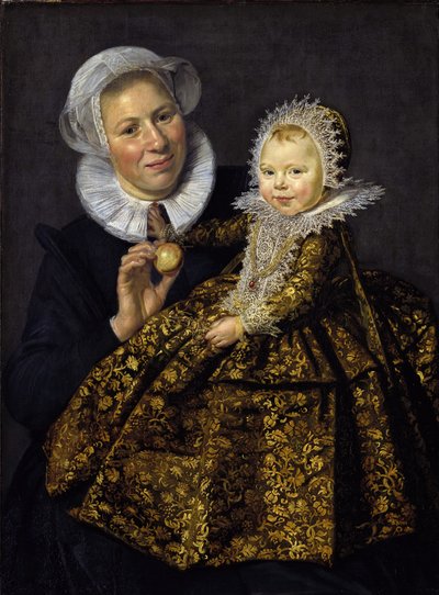 Catharina Hooft ze swoją pielęgniarką autorstwa Frans I Hals