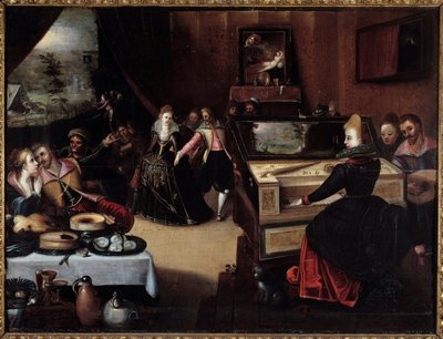 Dziecko marnotrawne w kurtyzanach Obraz Fransa (Francois (Franz) Pourbus l