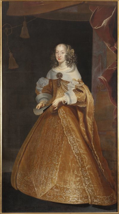 Eleonore de Nevers Mantua (lub de Gonzague Mantoue lub de Mayenne), Cesarzowa Świętego Cesarstwa - Portret księżniczki Eleonory Gonzagi z Mantui, Nevers i Rethel (1630-1686), Święta Cesarzowa Rzymska, autorstwa Luycxa, Fransa (1604-1668) . Olej na płótnie. autorstwa Frans Luyckx or Leux