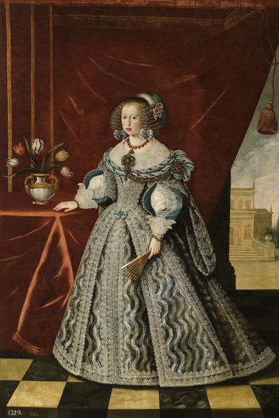Hiszpański:  Mariana de Austria Mariana z Austrii autorstwa Frans Luycx