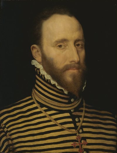 Portret rycerza z Zakonu Calatrava, prawdopodobnie z rodu Sorias lub Soreau (Sorel) autorstwa Frans Pourbus (I) (attributed to)