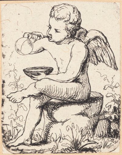 Geniusz, dmuchanie baniek mydlanych autorstwa Frans Schwartz