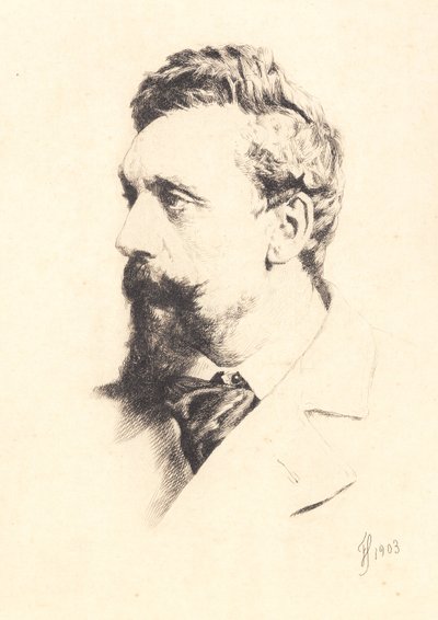 Portret Carla Blocha autorstwa Frans Schwartz