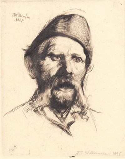 Portret naczelnego kontrolera szpitala Frederiksberg Frantz Peter Neidthardt autorstwa Frans Schwartz