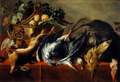Martwa natura z hebanową skrzynią, XVII wiek autorstwa Frans Snyders or Snijders
