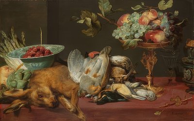 Martwa natura z drobną zwierzyną łowną i owocami autorstwa Frans Snyders or Snijders