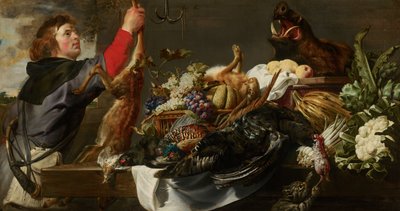 Martwa natura z Huntsmanem, ok. 1615 autorstwa Frans Snyders or Snijders