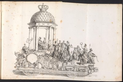 Piąty pływak w procesji na Saint Rombout, 1825 autorstwa Frans Vervloet