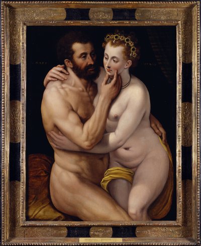 Mars i Wenus. Obraz Fransa Florisa pachwiny (Frans I Vrient lub Vriendt autorstwa Frans de Vriendt