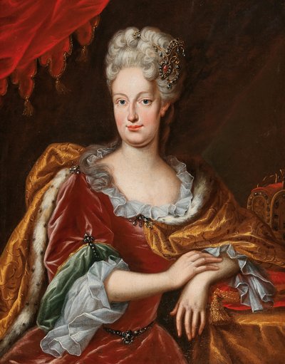 Portret Elżbiety Christine z Brunszwiku-Wolfenbüttel 1691-1750.., I poł. autorstwa Frans van Stampart