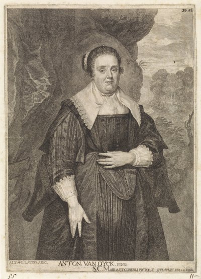 Portret nieznanej kobiety Theatrum Artis Pictoriae (tytuł serii) autorstwa Frans van Stampart