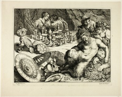 Bachus i pijany Silenus — sen o Silenusie autorstwa Frans van den Wyngaerde