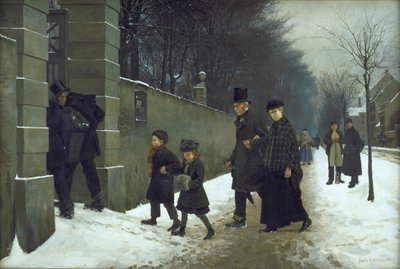 Pogrzeb autorstwa Frants Henningsen