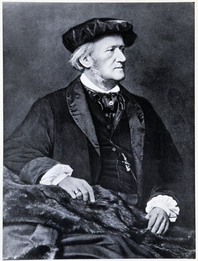 Richard Wagner - portret autorstwa Franza Hanfstaengl autorstwa Franz (after) Hanfstaengl