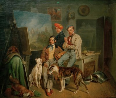 Bracia Benno, Franz i Eugen Adam w studiu autorstwa Franz Adam