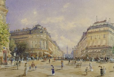 Rue de la Paix, Paryż, 1886 r. autorstwa Franz Alt