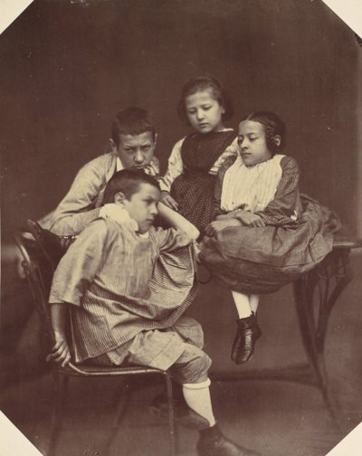 Alfons, Eugen, Marie i Hermine Antoine, lata 50. i 60. XIX wieku. autorstwa Franz Antoine