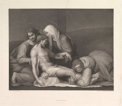 Opłakiwanie Chrystusa, 1841. autorstwa Franz Anton Erich Moritz Steinla