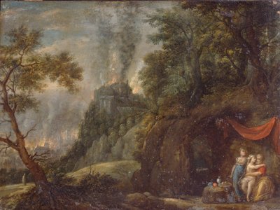 Lot i jego córki, lata 1720 autorstwa Franz Anton Hartmann