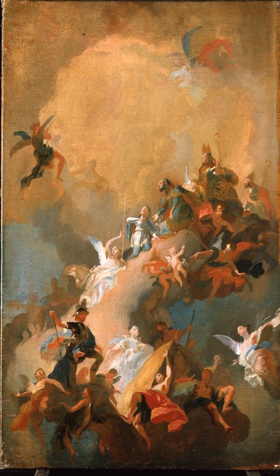 Apoteoza węgierskich świętych autorstwa Franz Anton Maulbertsch