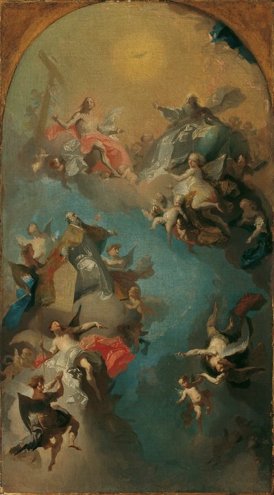 Wniebowzięcie św. Augustyna do nieba autorstwa Franz Anton Maulbertsch