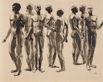 Osiem męskich aktów autorstwa Franz Barwig d. Ä.