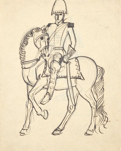 oficer na koniu autorstwa Franz Barwig d. Ä.