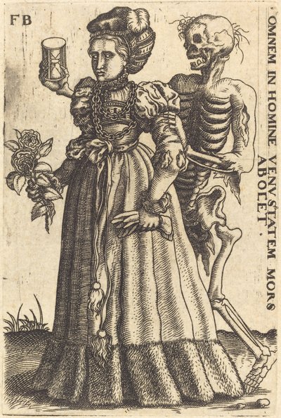 Kobieta i śmierć autorstwa Franz Brun