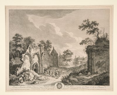 Ruiny opactwa św Maur autorstwa Franz Edmund Weirotter