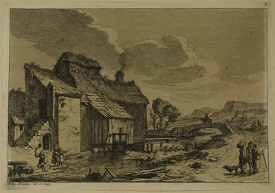 Młyn nad strumieniem autorstwa Franz Edmund Weirotter