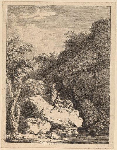 Przedmieścia Florencji, w drodze do Rzymu autorstwa Franz Edmund Weirotter