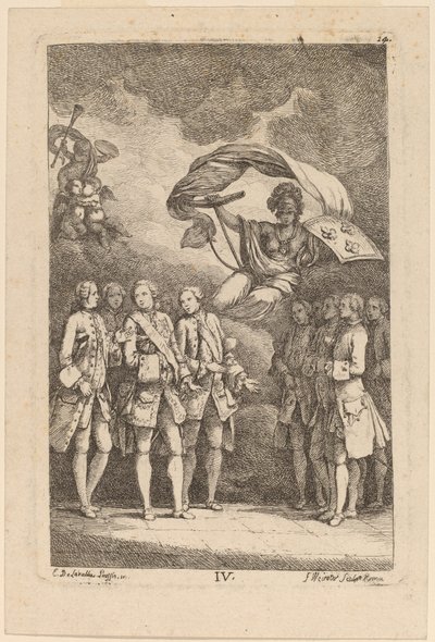 W drodze do Rzymu: pl. 4 autorstwa Franz Edmund Weirotter after Étienne de Lavallée Poussin