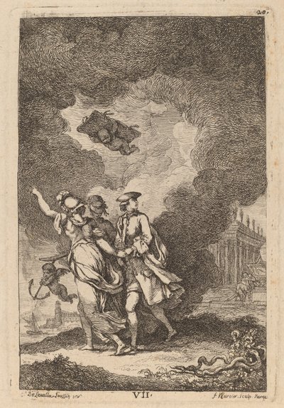 W drodze do Rzymu: pl. 7 autorstwa Franz Edmund Weirotter after Étienne de Lavallée Poussin