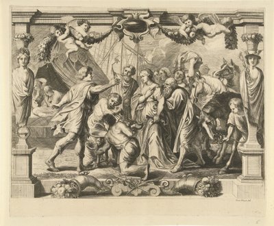 Achillesa i Polyxena Rozmowa między Achillesem a Polyxena Historia Achillesa (tytuł serii) autorstwa Franz Ertinger