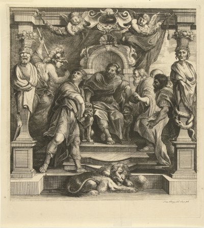 Skręt Achillesa z Agamemnon Historia Achillesa (tytuł serii) autorstwa Franz Ertinger