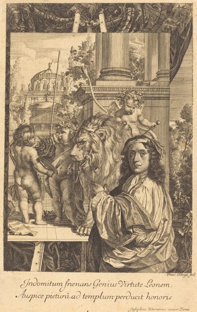 Autoportret Józefa Wernera autorstwa Franz Ertinger after Joseph Werner
